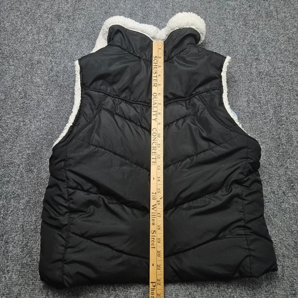PAO Sport‎ Sherpa Lined Puffer Vest L Black Gorpcore Quilted Insulated Outdoor